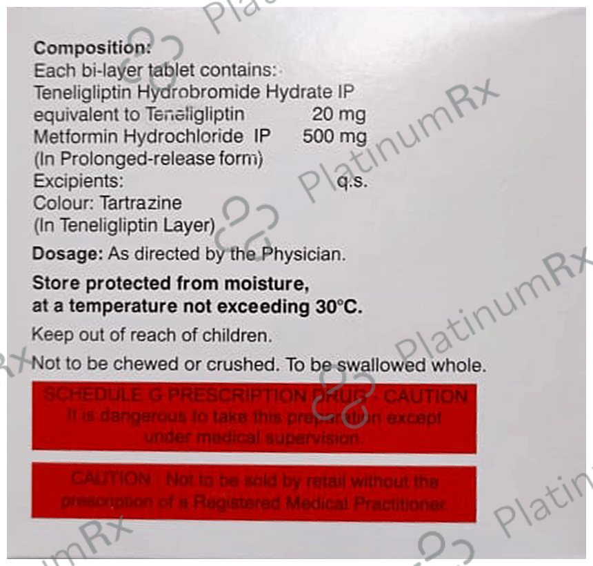 Glipon MF 500/20mg Tablet PR 10s