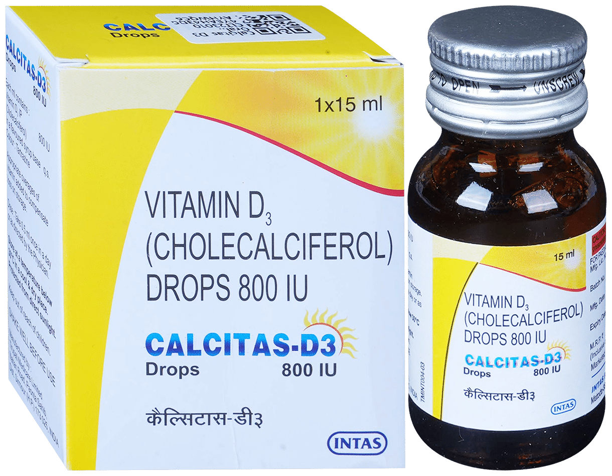 Calcitas D3 800IU Oral Drop 15ml