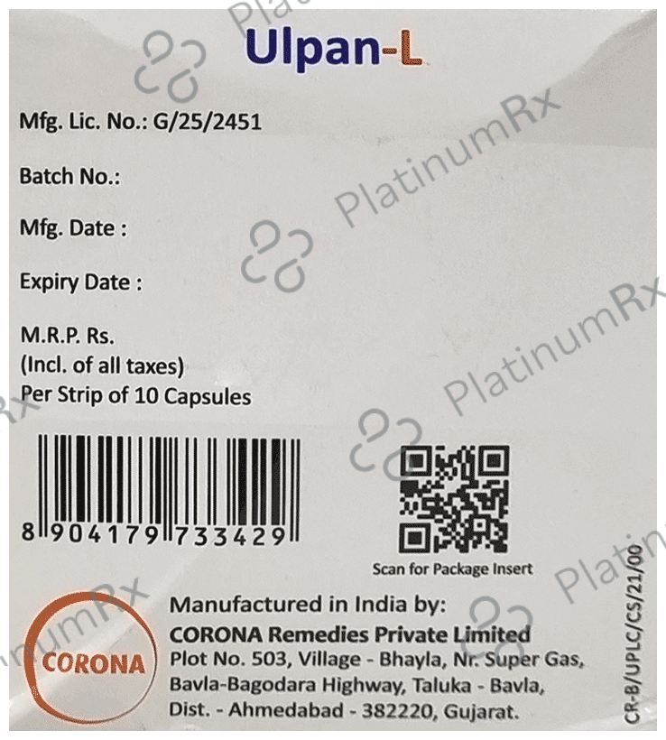 Ulpan L 75/40mg SR Capsule 10s