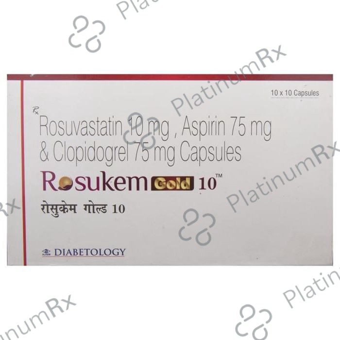Rosukem Gold 10/75/75mg Capsule 10s