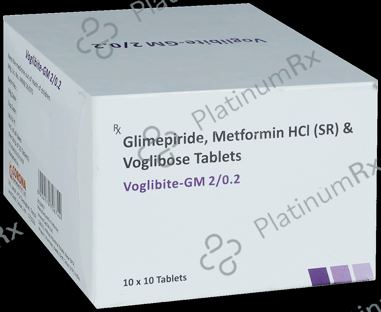 Voglibite GM 2 2/500/0.2mg Tablet SR 10s