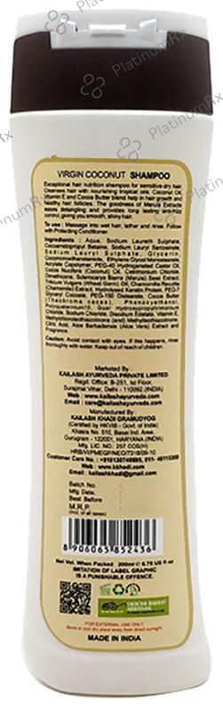 Khadi Kailash Luxurious Virgin Coconut Shampoo 200 ml