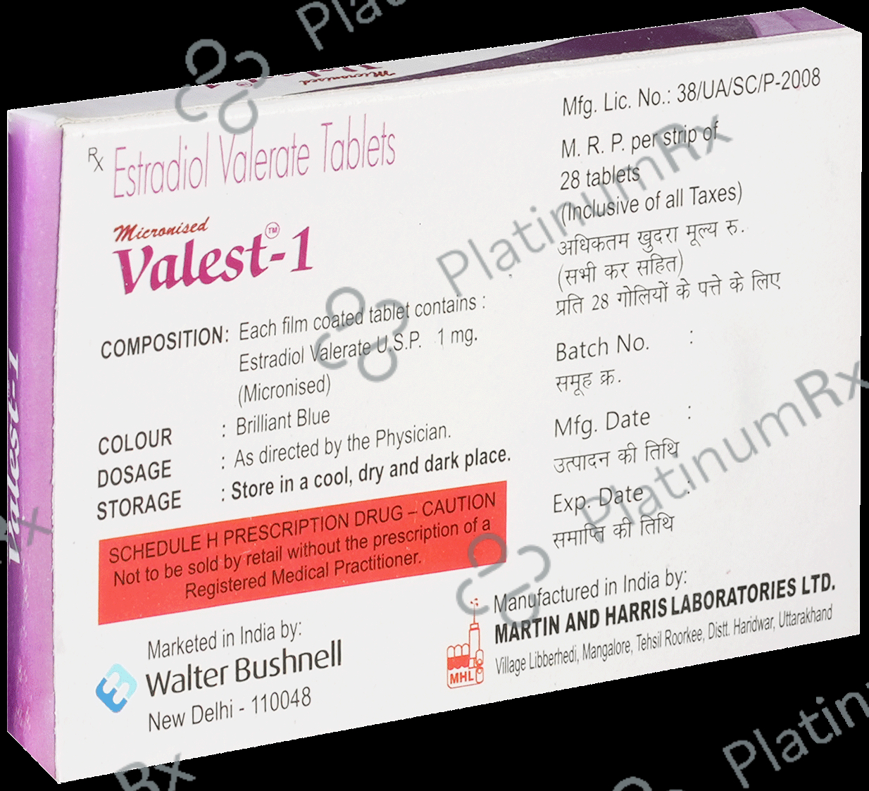 Valest 1 Tablet