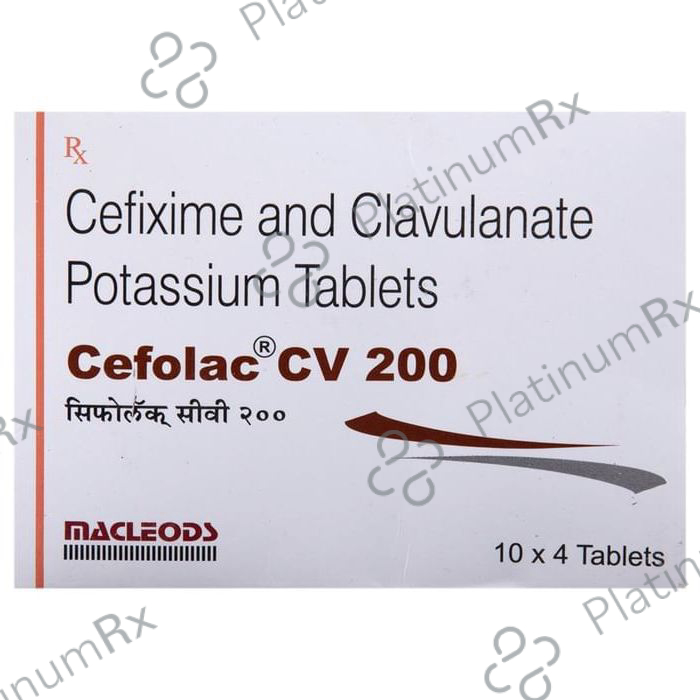Cefolac CV 200/125mg Tablet 4s