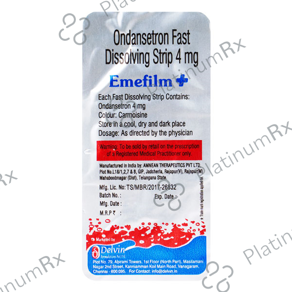 Emefilm Plus 4mg Strips 30s