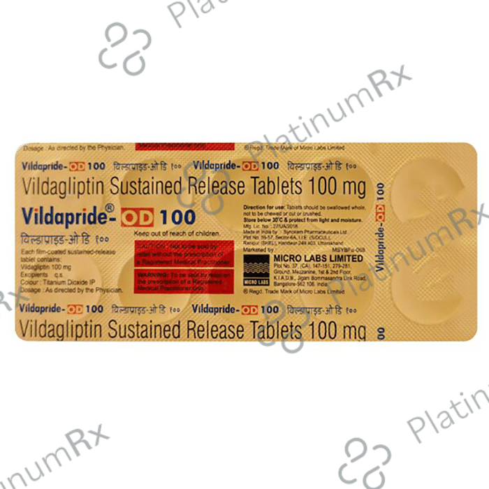 Vildapride OD 100mg Tablet