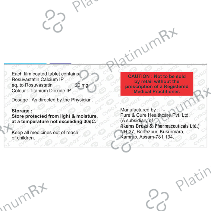 Cvroz 20 Tablet