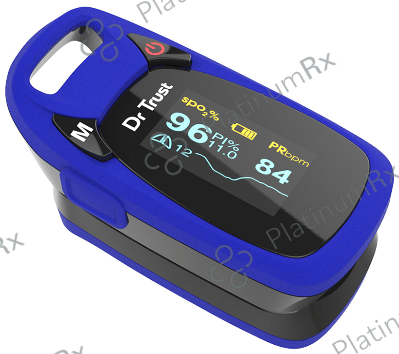 Dr Trust USA Professional Series Finger Tip Pulse Oximeter Blue