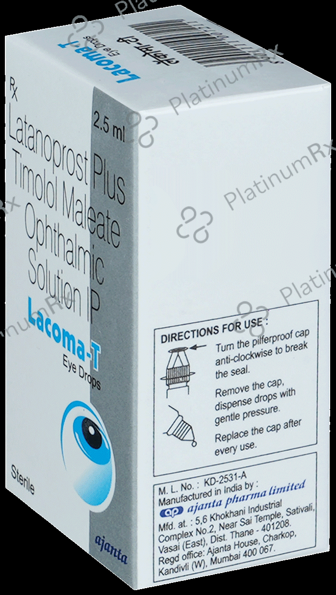 Lacoma T 50mcg/5mg Eye Drop 2.5ml