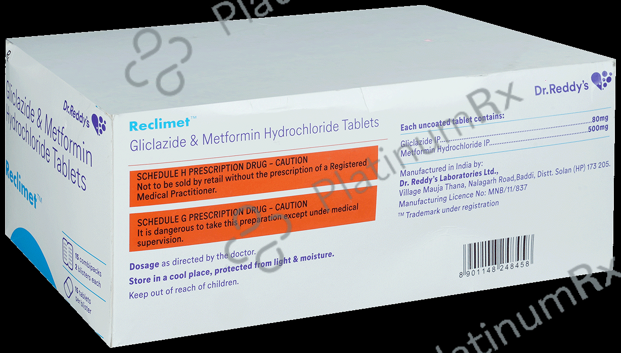 Reclimet 80/500mg Tablet 15s