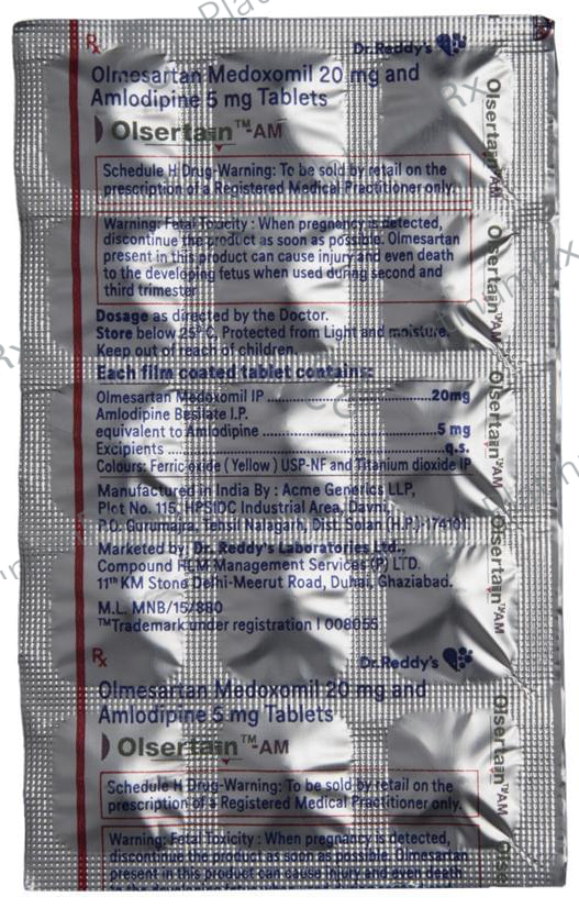 Olsertain AM 5/20mg Tablet 15s