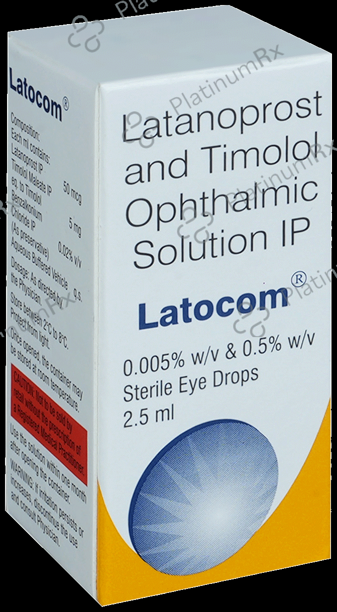 Latocom 50mcg/5mg Eye Drop