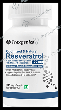 Trexgenics Resveratrol 100mg Veg Capsule