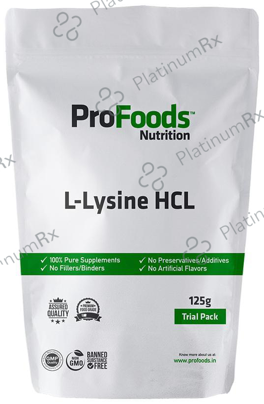 ProFoods L-Lysine HCL Powder 125 gm