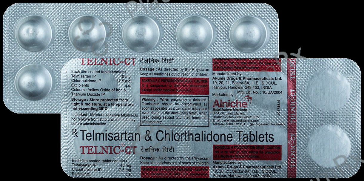 Telnic CT 40mg/12.5mg Tablet