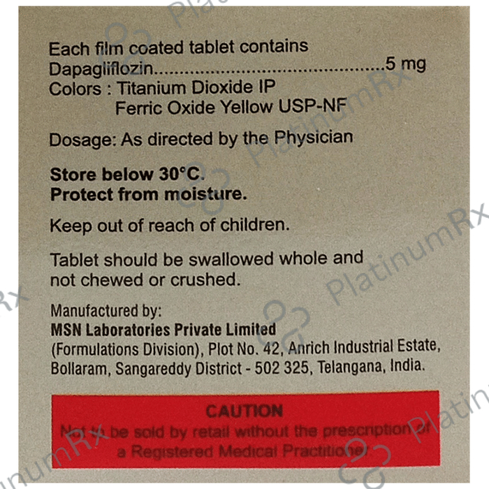 Gluxit 5mg Tablet 10s