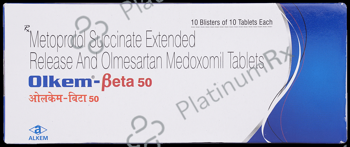 Olkem Beta 50 47.5/20mg Tablet ER 10s