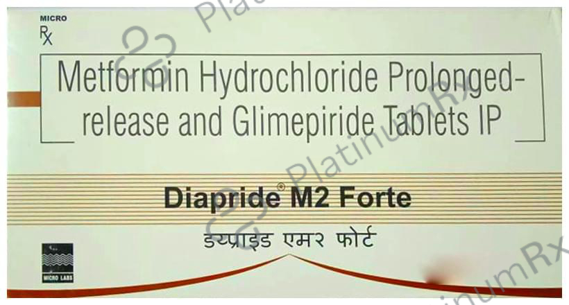 Diapride M2 Forte 2/1000mg Tablet PR 15s