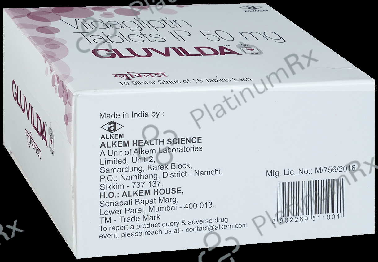 Gluvilda 50mg Tablet 15s
