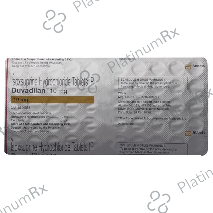 Duvadilan 10mg Tablet 50s