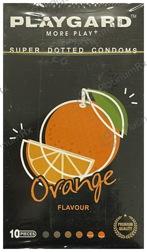Playgard More Play + Super Dotted Condom Orange