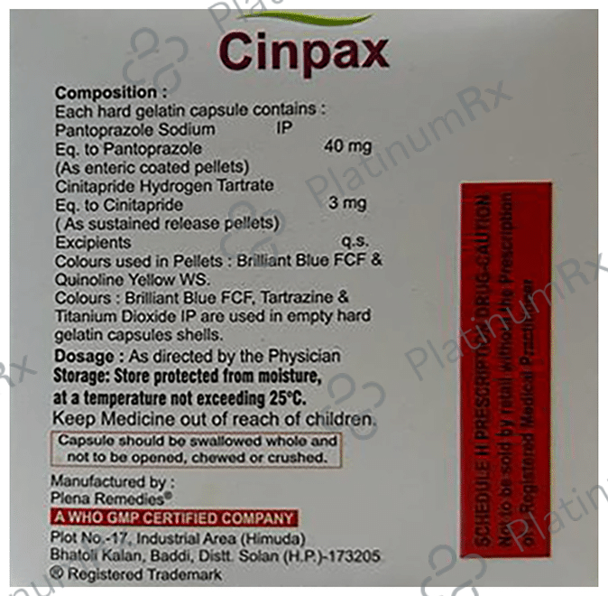 Cinpax Capsule ER