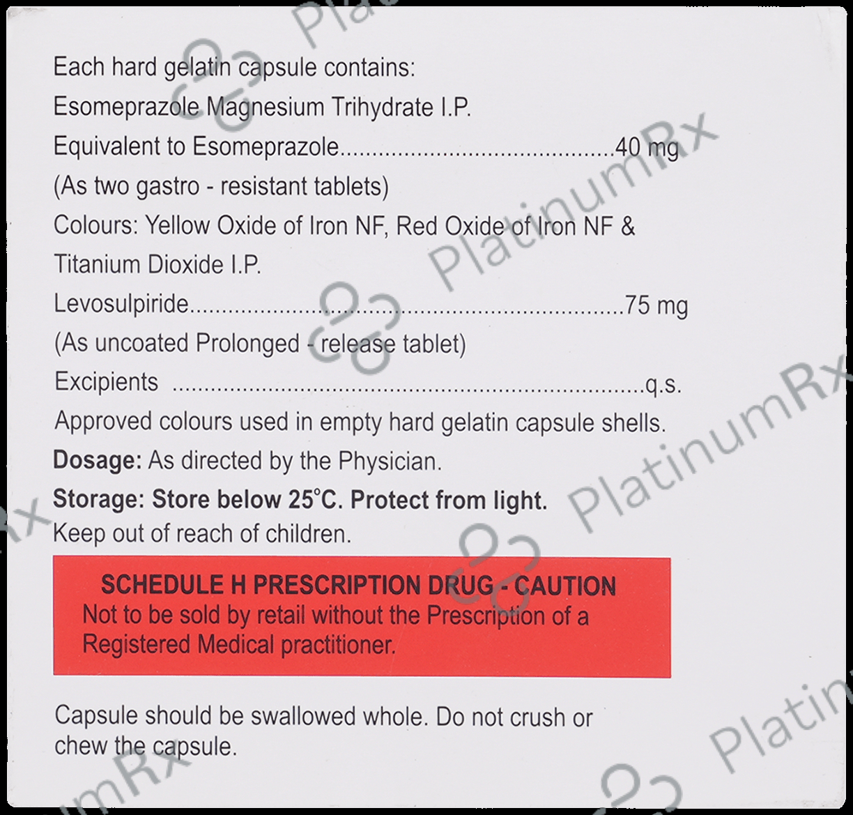 Ocid L 40/75mg Capsule PR 10s