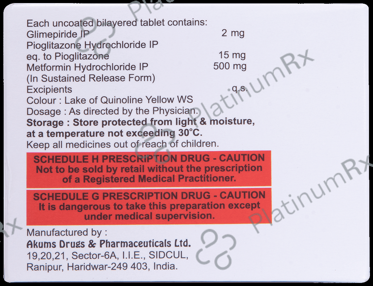Switglim MP 2/500/15mg Tablet 10s