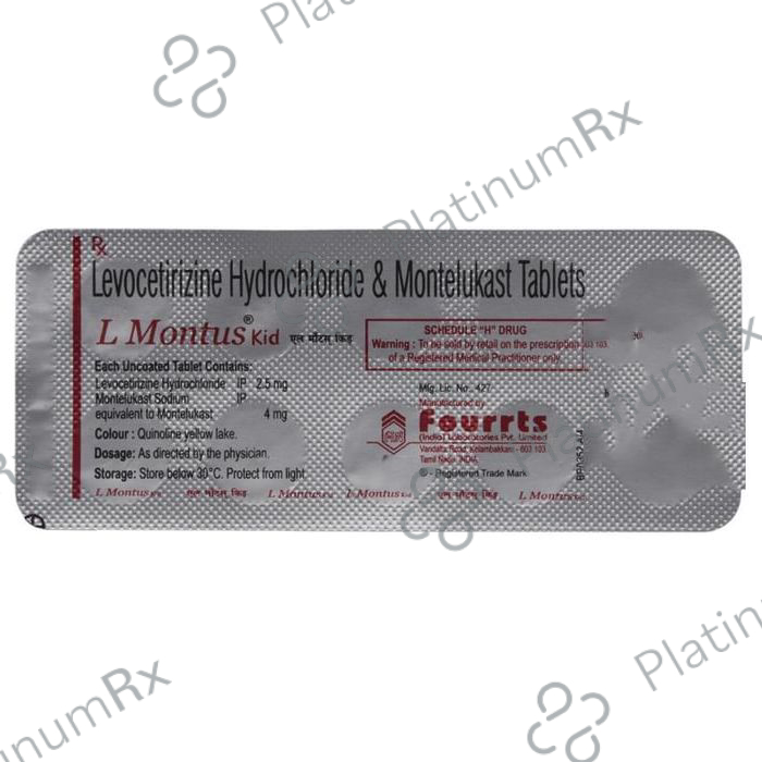 L Montus Kid 2.5/4mg Tablet 10s