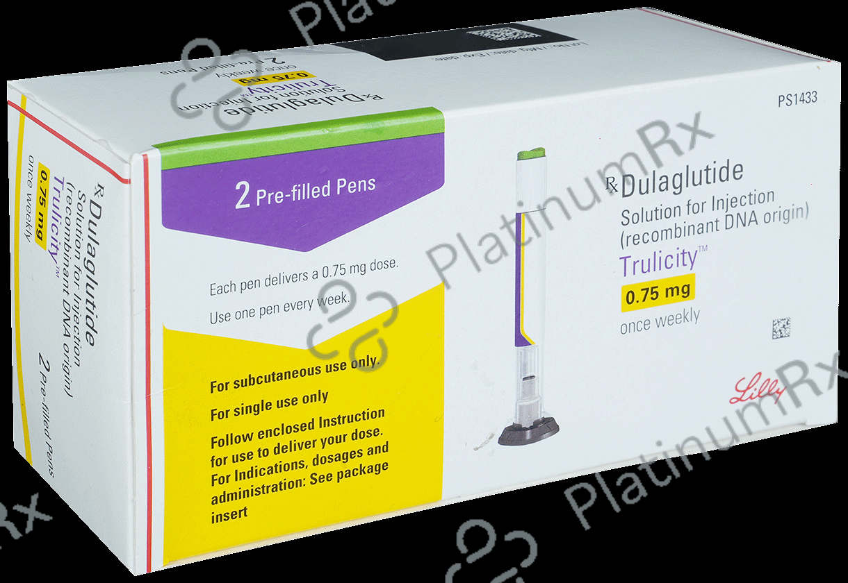 Trulicity 0.75mg Pre Filled Pen Injection 2s