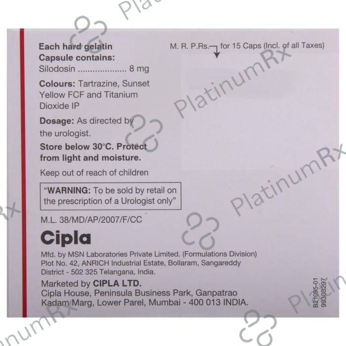 Silofast 8mg Capsule 15s