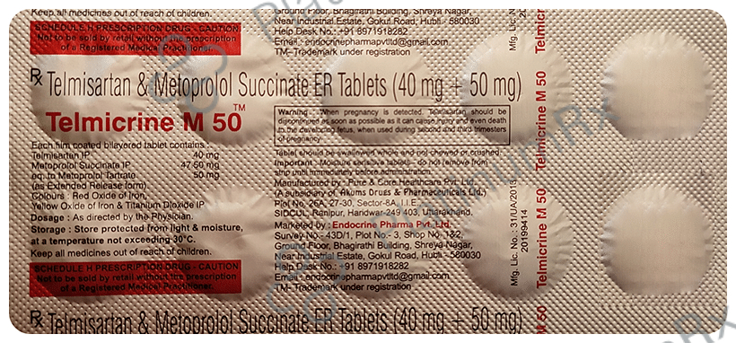 Telmicrine M 50 Tablet ER