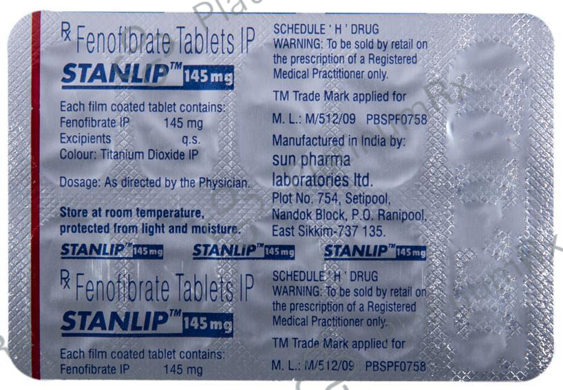 Stanlip 145mg Tablet 10s