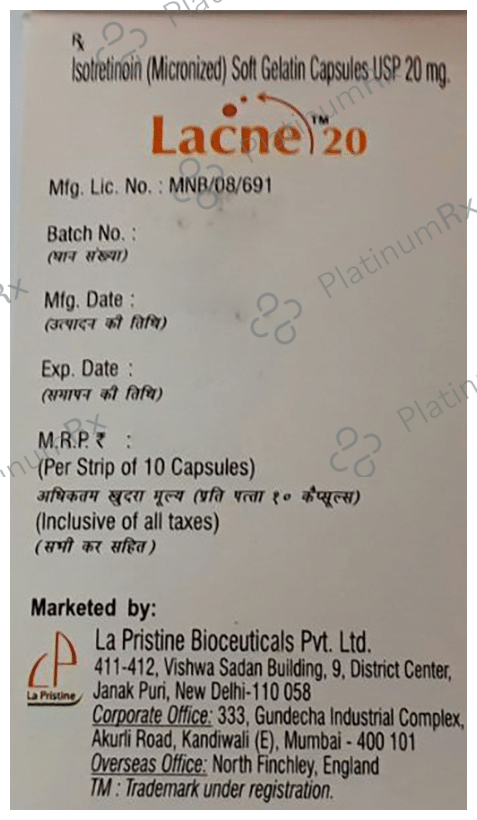 Lacne 20 Softgel Capsule