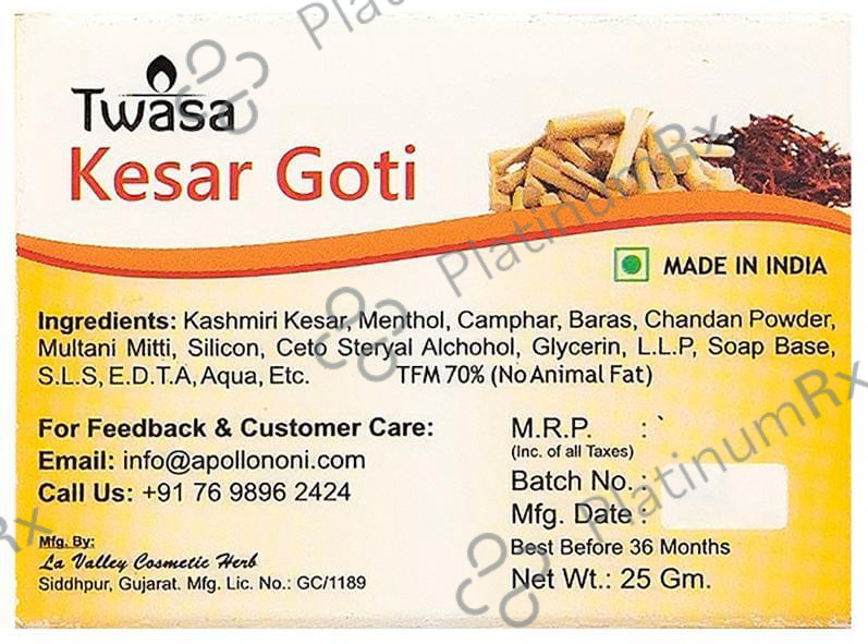 Twasa Kesar Goti Soap