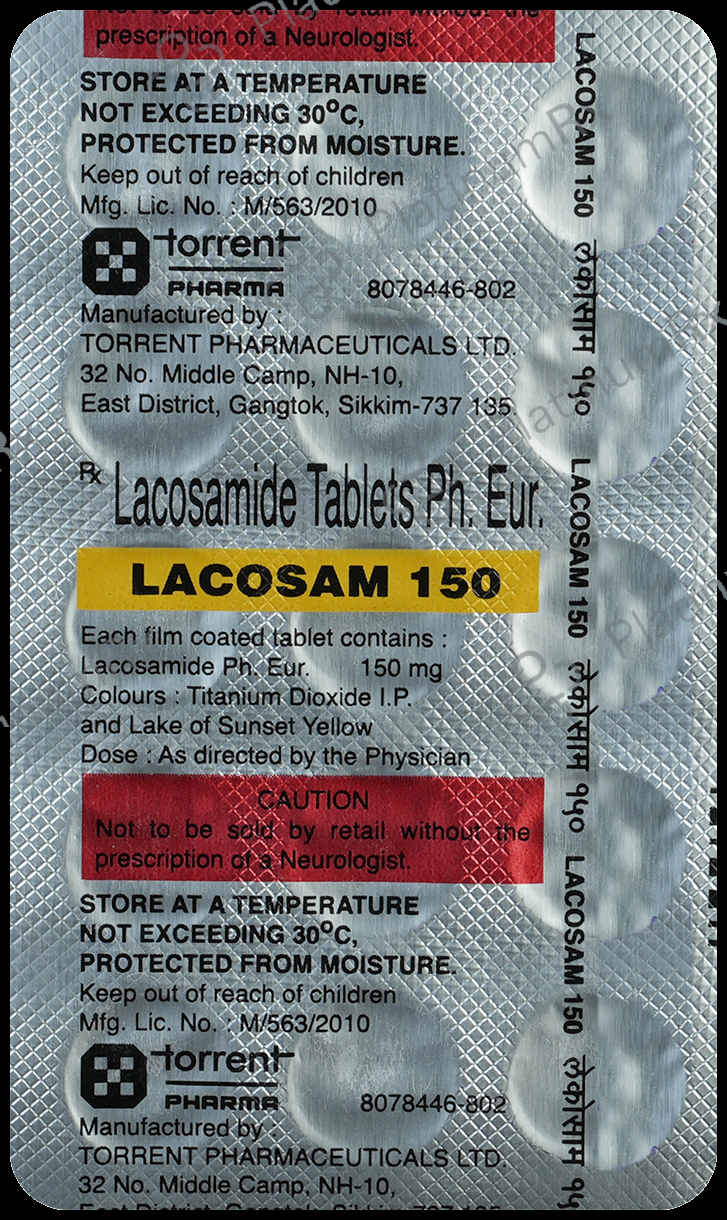 Lacosam 150mg Tablet 15s