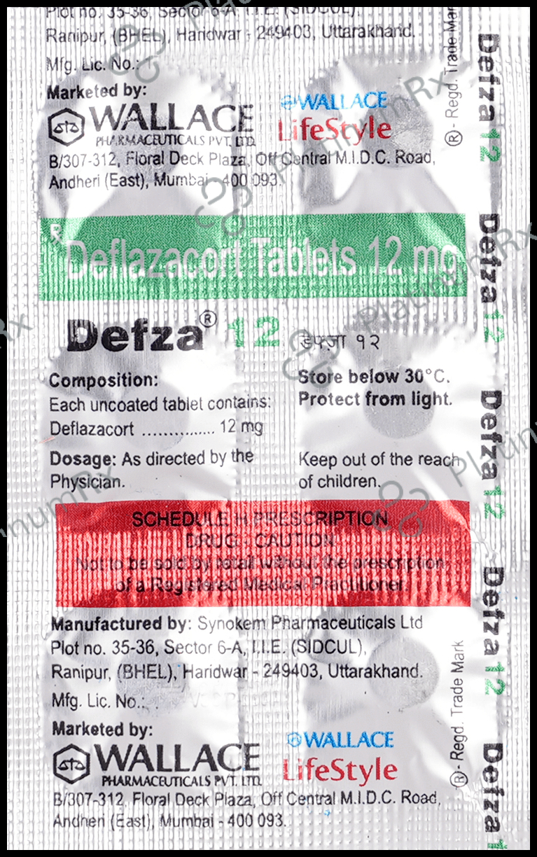 Defza 12mg Tablet 6s