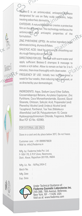 Fixderma Bioteez-S Anti-Dandruff Shampoo