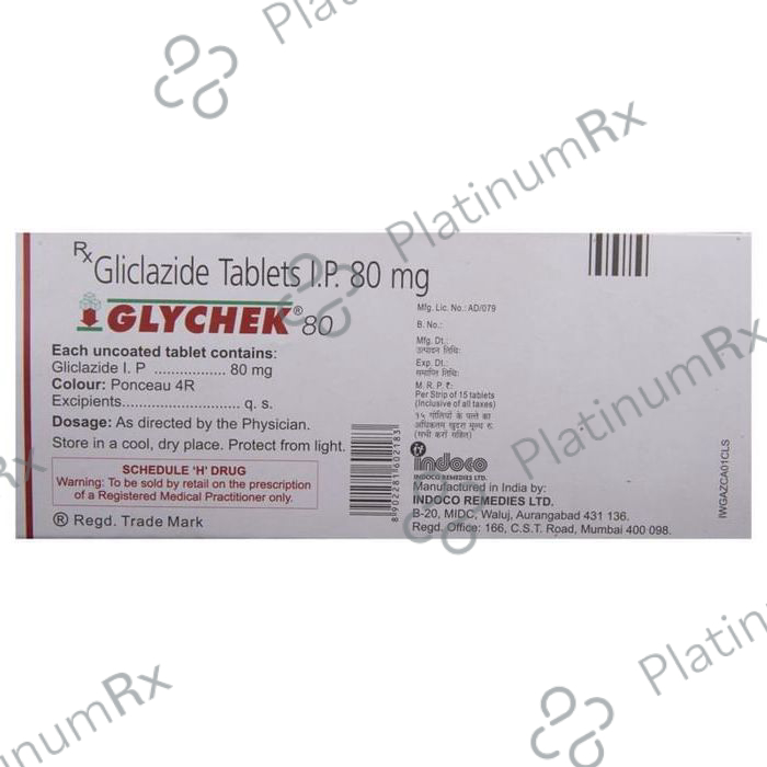 Glychek 80mg Tablet 15s