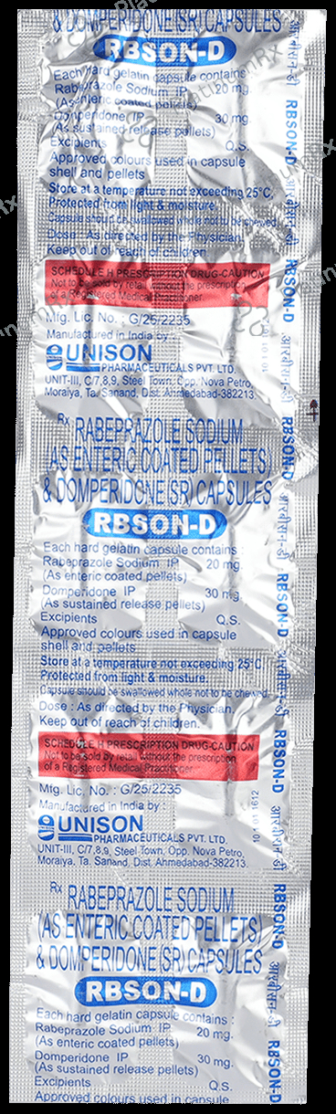 Rbson D 30/20mg Capsule SR 10s