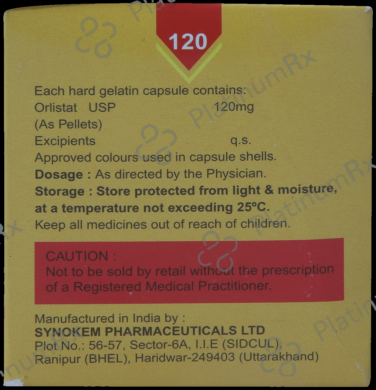Obezita 120mg Capsule 10s