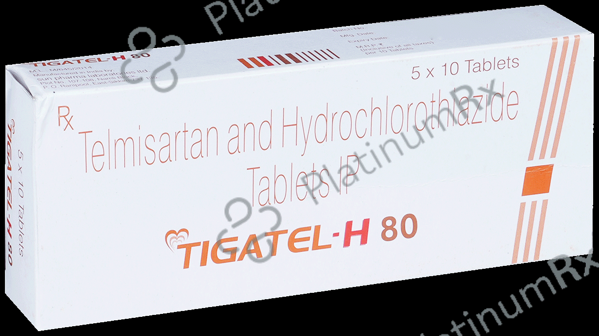 Tigatel H 80/12.5mg Tablet 10s