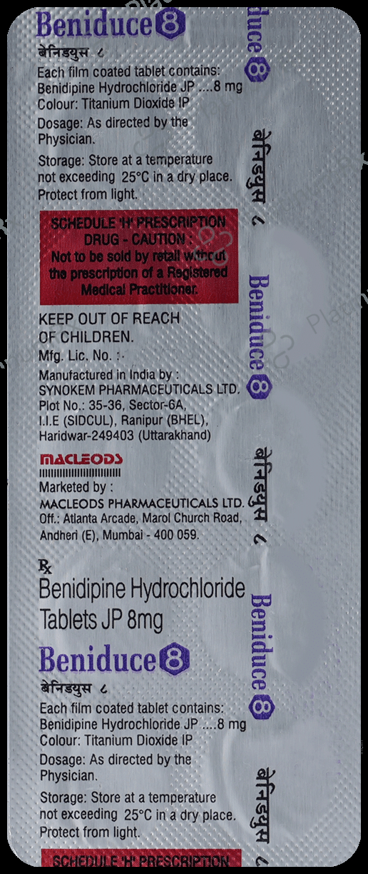 Beniduce 8mg Tablet 10s