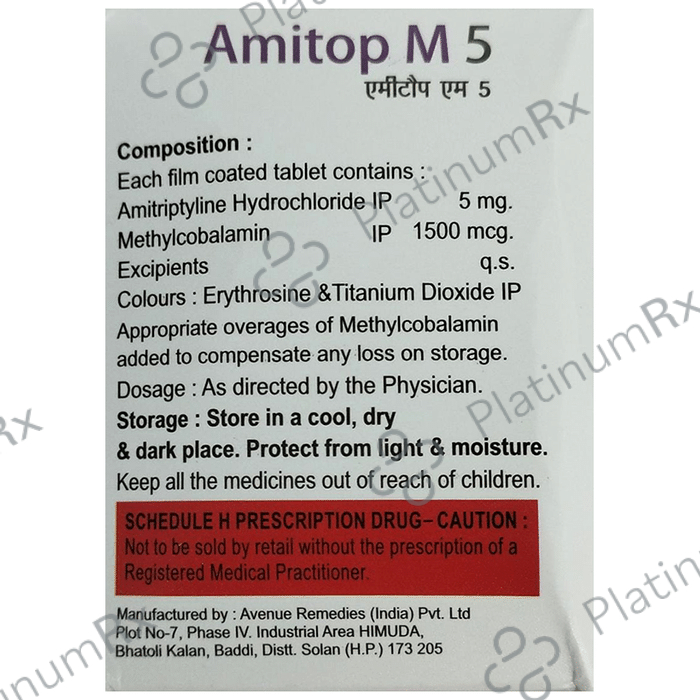Amitop M 5/1.5mg Tablet 15s