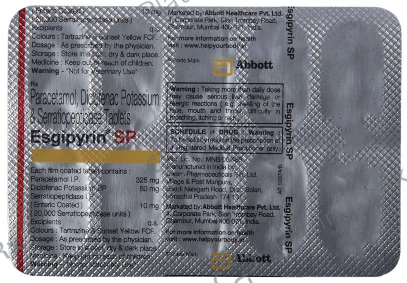 Esgipyrin SP Tablet