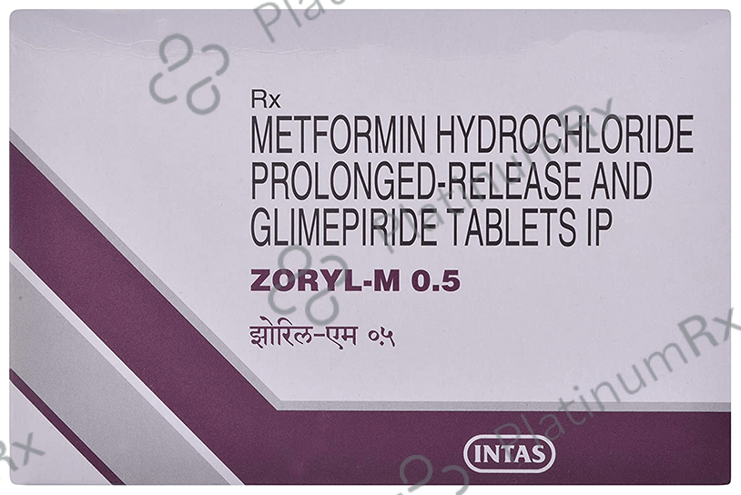 Zoryl M 0.5/500mg Tablet PR 20s