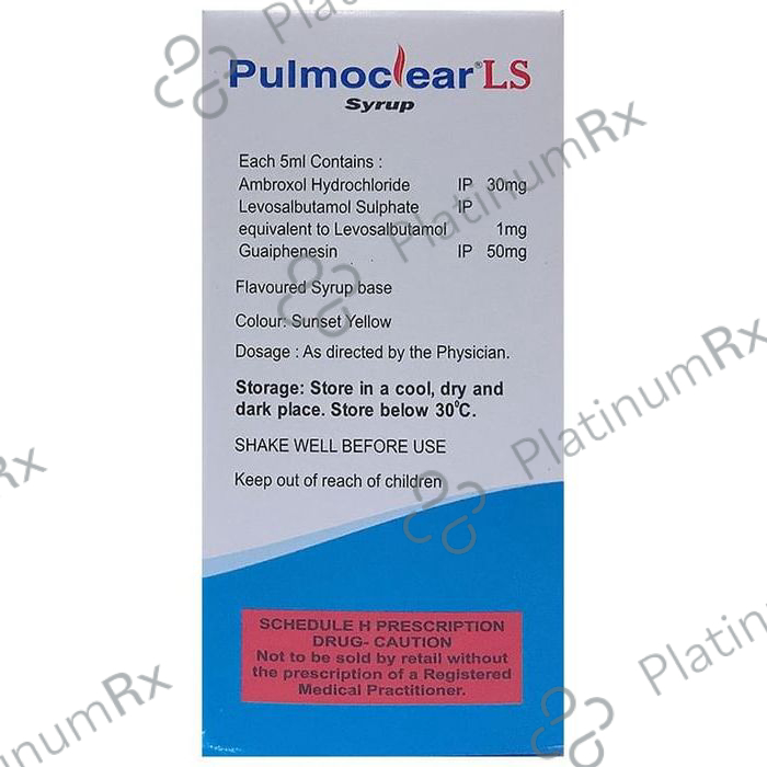 Pulmoclear LS 15/50/1mg Syrup 100ml