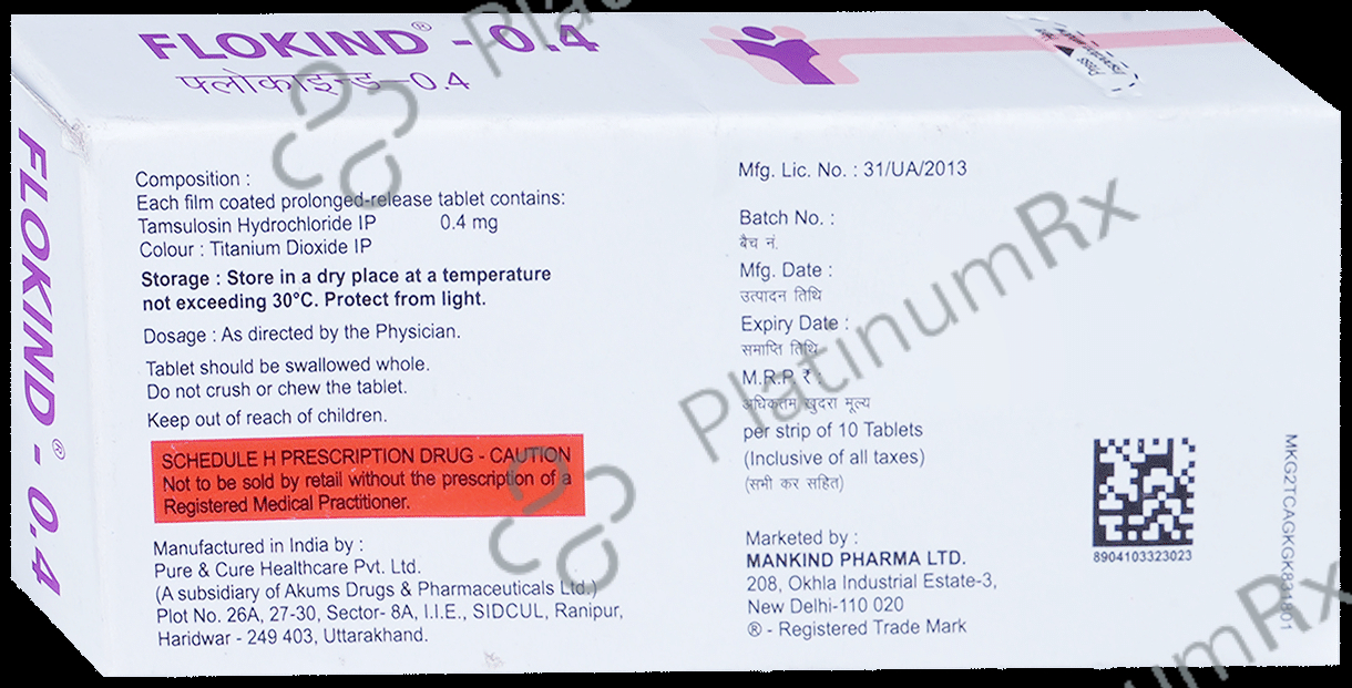 Flokind 0.4mg Tablet PR 10s