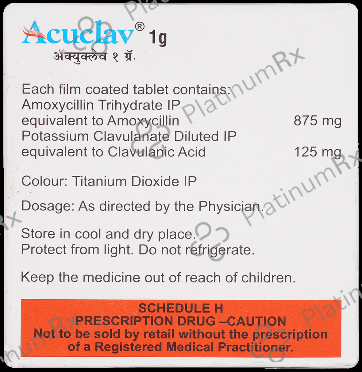Acuclav 1000mg Tablet