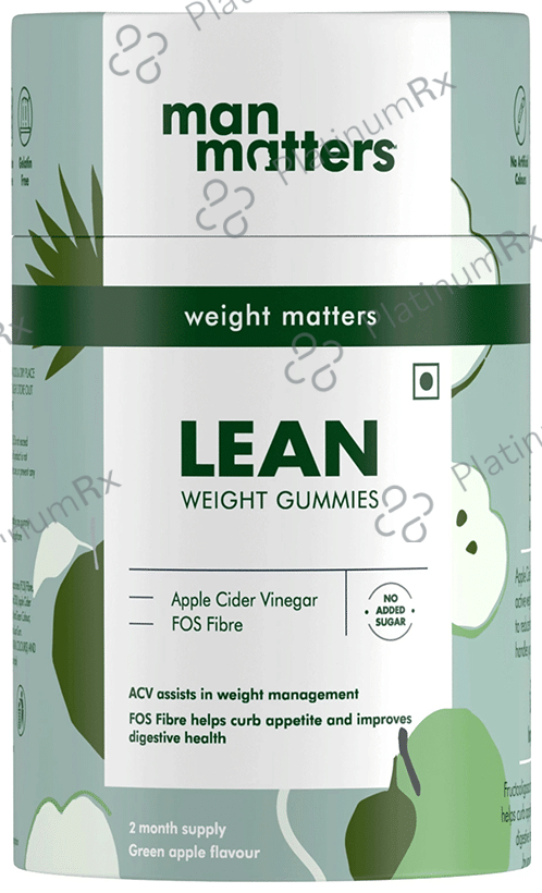 Man Matters Lean Weight Gummies Green Apple